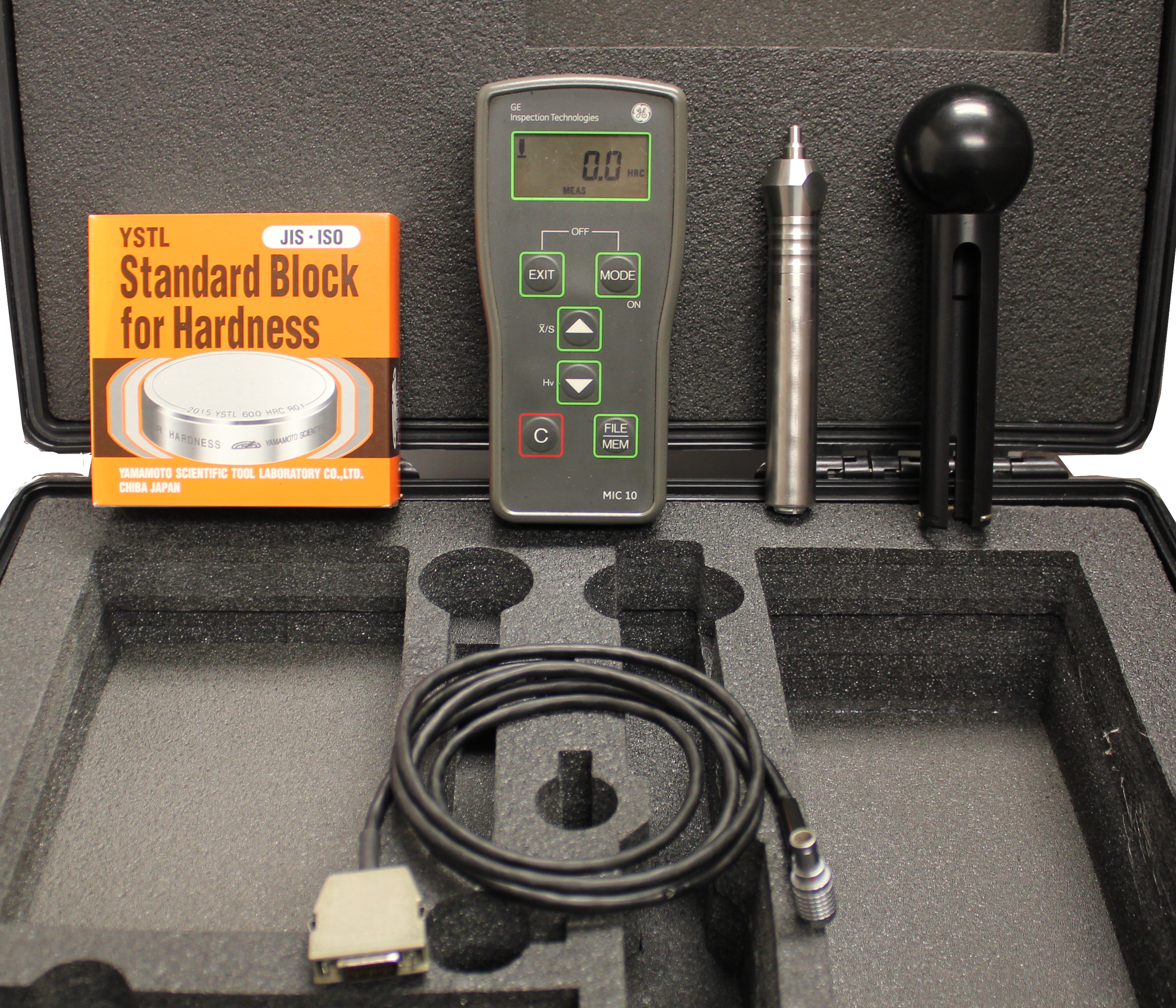 GE Krautkramer MIC10 Instrument Package Portable UCI Hardness Tester